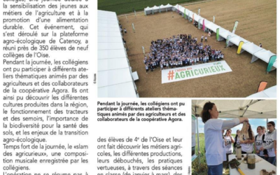 350 collégiens sur la plateforme Agora – Oise Agricole